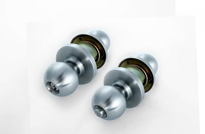 304 のステンレス鋼シリンダー ドア・ノブの円柱ノブのハンドル Lockset