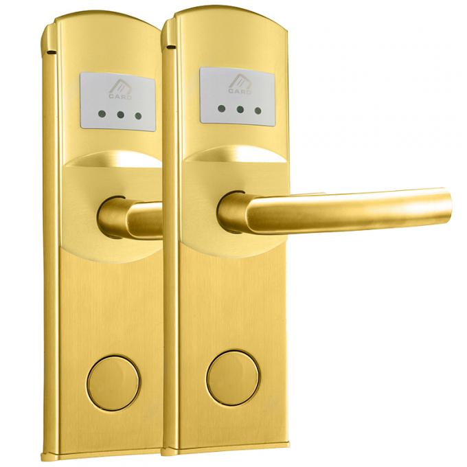 PVDの金の仕上げと開いた現代亜鉛合金の電子ドア ロックのカード/キー
