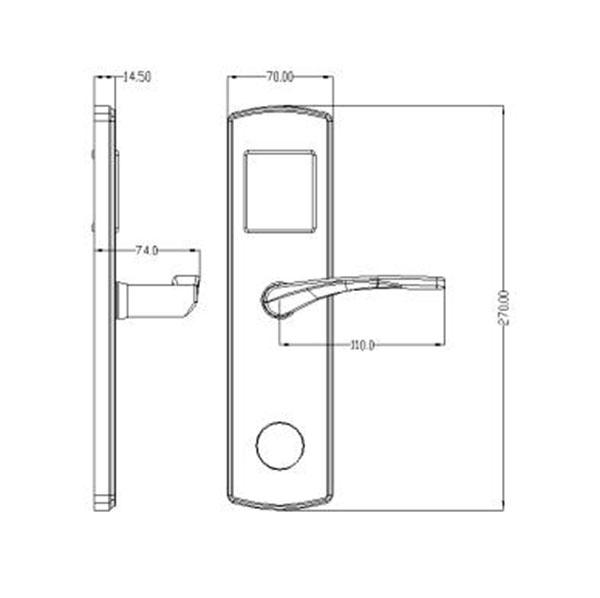管理ソフトウェアと開いた現代保証電子ドア ロックのカード/キー