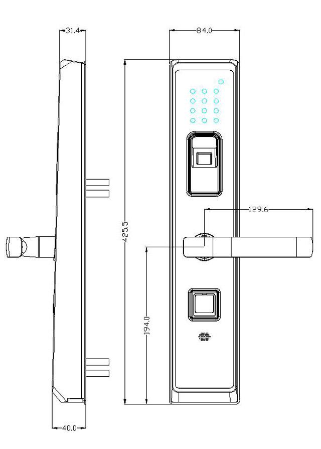 デジタル生物測定の電子ドア ロックの指紋/コード/カード/キーの開いた方法