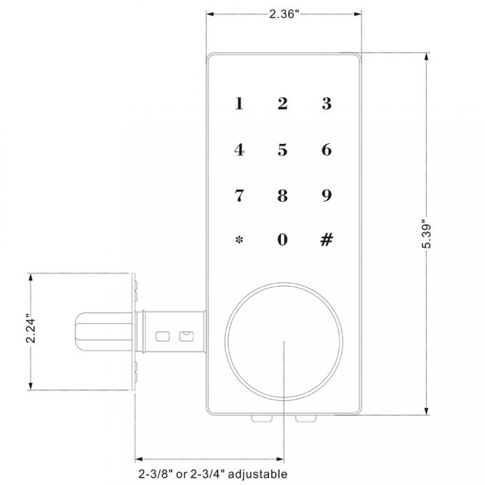 Bluetoothの電子キーレス タッチスクリーンのSmartphoneの遠隔承認のドア ロック