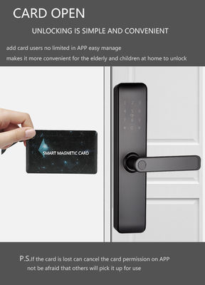 塗装されたBluetooth WiFi RFID アパートの鍵のないスマートロック ホーム 入り口 部屋のドア