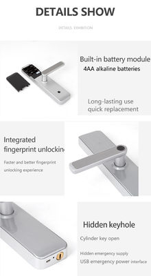Bluetooth WiFi RFID キーレス スマート ドアロック 家庭 入り口 ドア 部屋 ドア