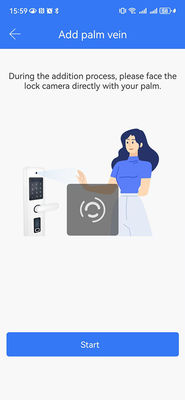 アルミニウム 商用 スマートロック 顔認識 ビデオ 猫目 パーム静脈 解錠 IP65