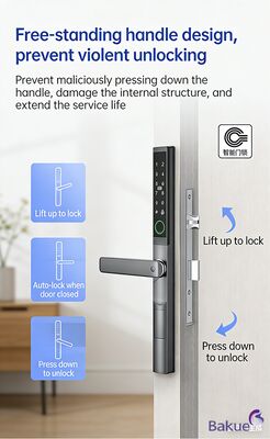 APP ブルーテント パスワード WiFi カード メカニカルキー 解錠 方式 スマート デジタル ドア ロック 4pcs AA バッテリー セキュリティ管理システム