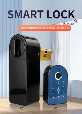 スマート デジタル ドアロック オートマティック インテリジェント ロック コア WiFi ブルートゥース アルミ